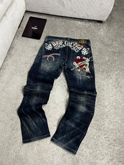 Red Pepper / Ed Hardy Jeans (S)